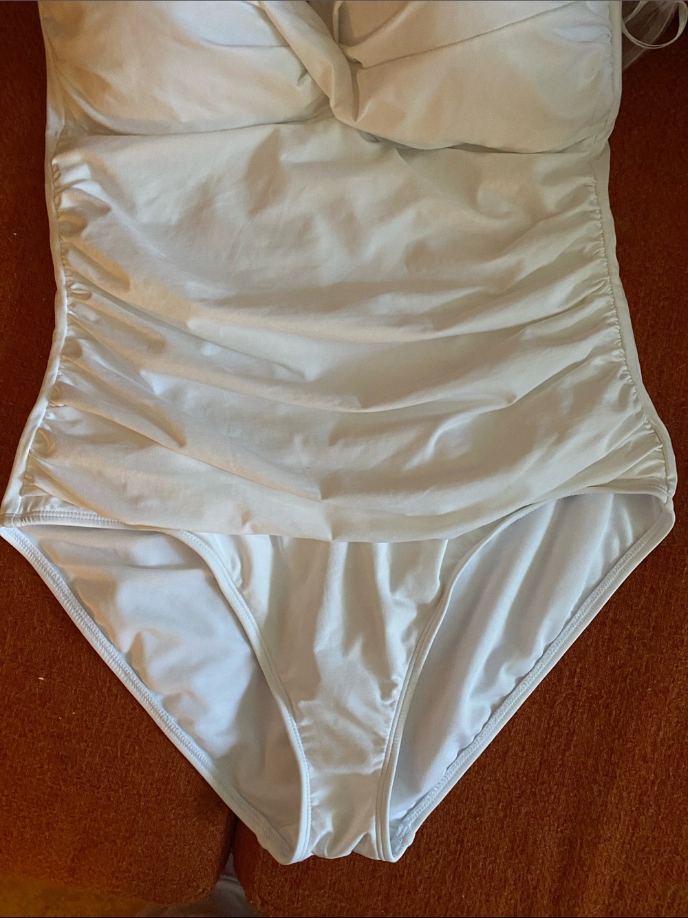 Anne Cole White Strapless One-Piece Swimsuit - Picture 4 of 7